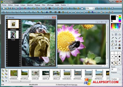 ภาพหน้าจอ PhotoFiltre สำหรับ Windows XP