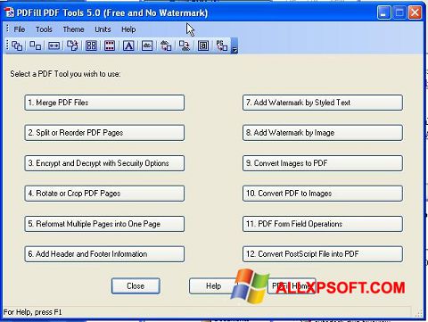 ภาพหน้าจอ Pdf995 สำหรับ Windows XP