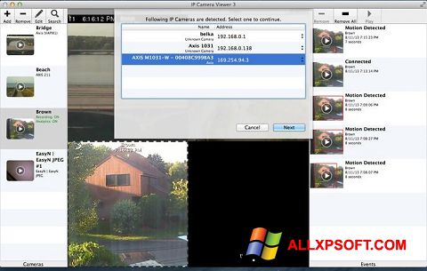 ภาพหน้าจอ IP Camera Viewer สำหรับ Windows XP