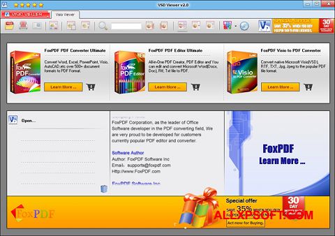 ภาพหน้าจอ VSD Viewer สำหรับ Windows XP