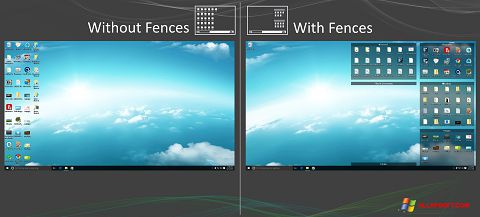 ภาพหน้าจอ Fences สำหรับ Windows XP