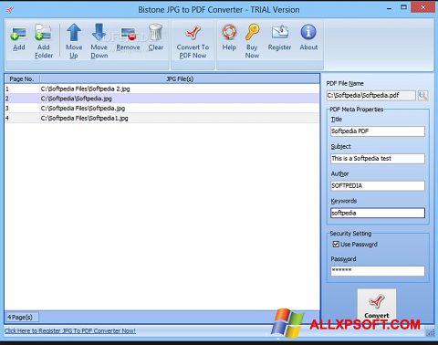 ภาพหน้าจอ Image To PDF Converter สำหรับ Windows XP