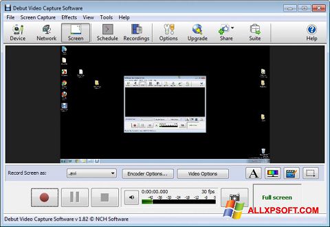 ภาพหน้าจอ Debut Video Capture สำหรับ Windows XP