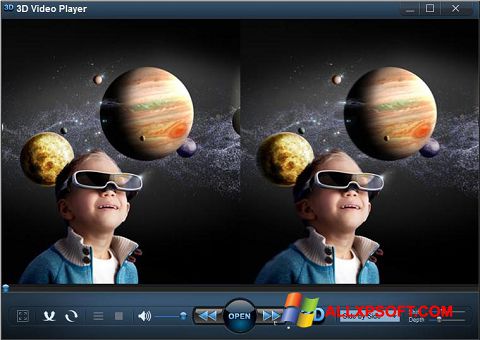 ภาพหน้าจอ 3D Video Player สำหรับ Windows XP
