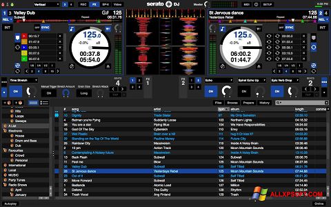 ภาพหน้าจอ Serato DJ สำหรับ Windows XP