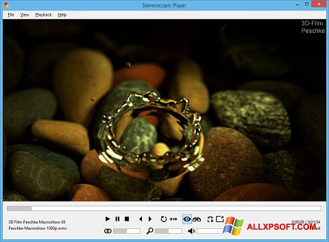 ภาพหน้าจอ Stereoscopic Player สำหรับ Windows XP