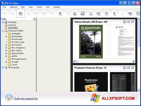 ภาพหน้าจอ PDF24 Creator สำหรับ Windows XP