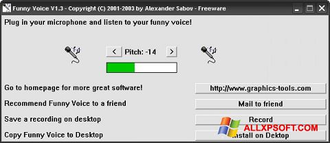ภาพหน้าจอ Funny Voice สำหรับ Windows XP