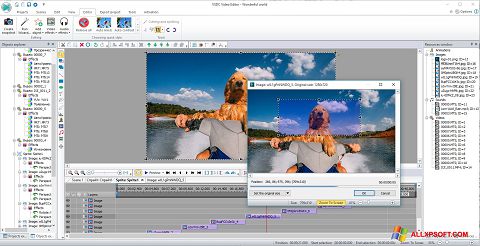 ภาพหน้าจอ VSDC Free Video Editor สำหรับ Windows XP