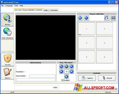 ภาพหน้าจอ webcamXP สำหรับ Windows XP
