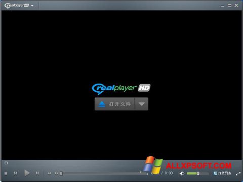 ภาพหน้าจอ RealPlayer สำหรับ Windows XP