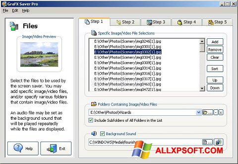 ภาพหน้าจอ VideoSaver สำหรับ Windows XP