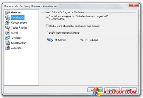 ภาพหน้าจอ USB Safely Remove สำหรับ Windows XP