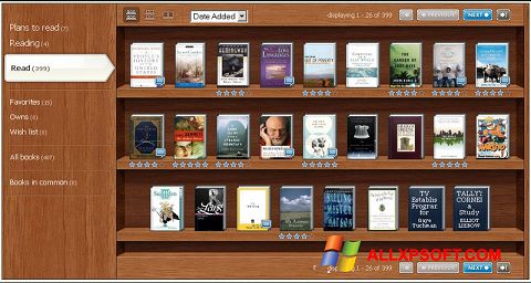 ภาพหน้าจอ Bookshelf สำหรับ Windows XP