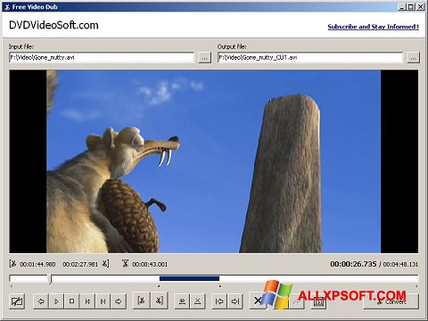 ภาพหน้าจอ Free Video Dub สำหรับ Windows XP