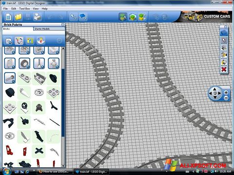 ภาพหน้าจอ LEGO Digital Designer สำหรับ Windows XP