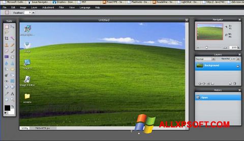 ภาพหน้าจอ LightShot สำหรับ Windows XP