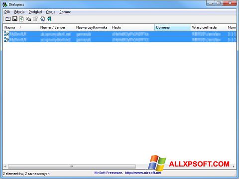 ภาพหน้าจอ Dialupass สำหรับ Windows XP