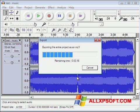 ภาพหน้าจอ Lame MP3 Encoder สำหรับ Windows XP